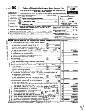 Form 990 Return of Organization Exempt From Income Tax