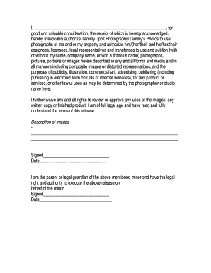 Photography Release Form