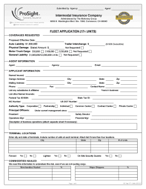 Fleet Insurance Application