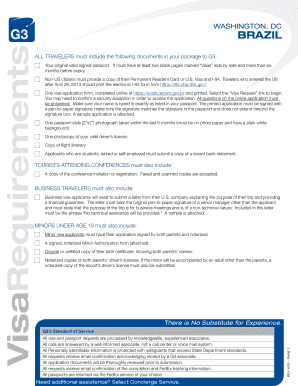 Brazil Visa Application Form