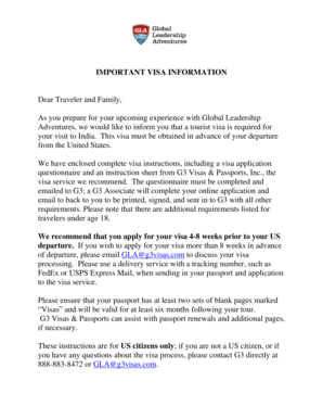 India Tourist Visa Application