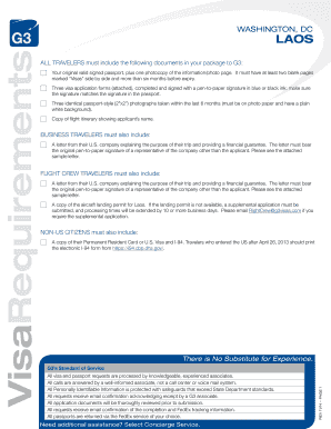 Laos Visa Application Form