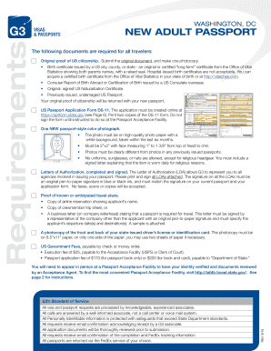 US New Adult Passport Application