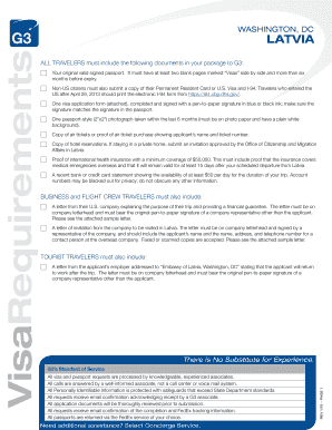 Latvia Visa Application Form