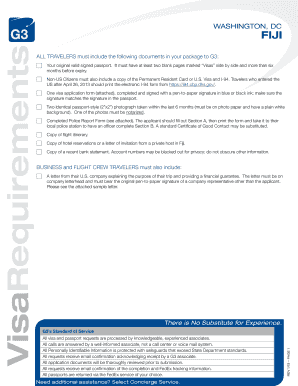 Fiji Visa Application Form