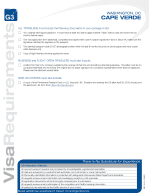 Cape Verde Visa Application Form