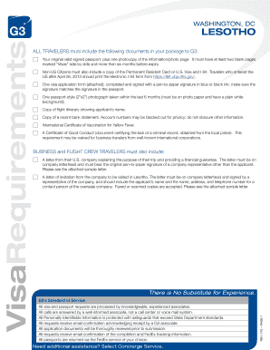 Lesotho Visa Application Form