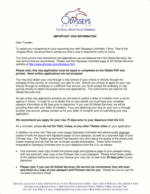 China Visa Application Form