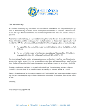 IRA Beneficiary Election Form