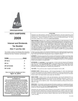 New Hampshire Interest and Dividends Tax Return