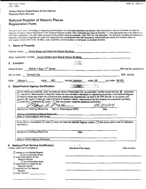 National Register of Historic Places Registration Form