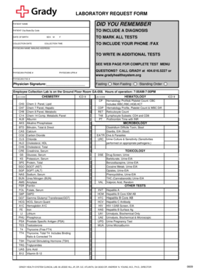 Laboratory Request Form