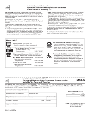 New York MTA-5 Form