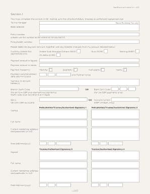 Standing Order Instruction - UAE