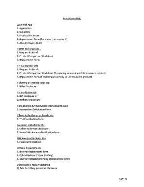 Aviva Annuity Application Forms