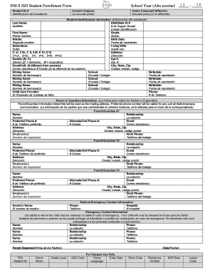 Student Enrollment Form