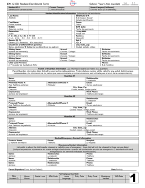 Student Enrollment Form