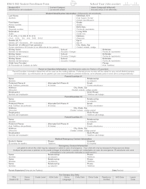 Student Enrollment Form