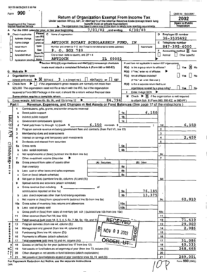 Form 990 for Nonprofit Organizations