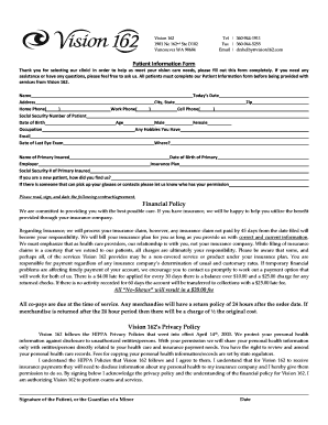 Patient Information Form