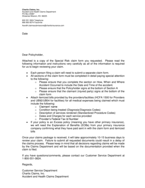 Special Risk Accident and Sickness Claim Form