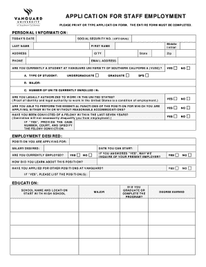 STAFF APPLICATION FOR EMPLOYMENT 2010. 2010 California Form 3548