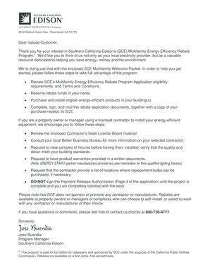 Multifamily Energy Efficiency Rebate Application