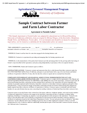 Sample Farmer-FLC Agreement