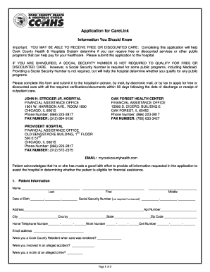 carelink cook county application