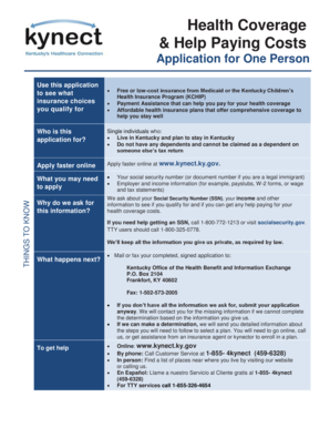 Kentucky Health Coverage Application