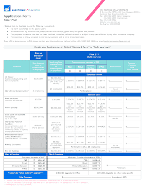 AXA Singapore Business Insurance Application Form