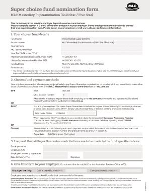 Super Guarantee Fund Nomination Form