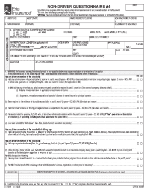 Non-driver/Additional driver questionnaire(pdf form) - Community ...