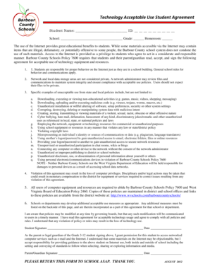 Technology Acceptable Use Student Agreement