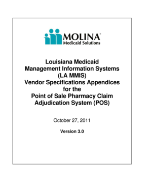 Louisiana Medicaid Pharmacy POS Agreement