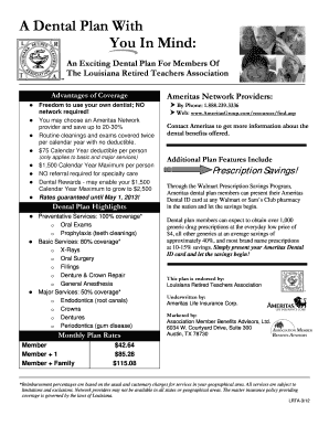 Louisiana Retired Teachers Association Dental Plan