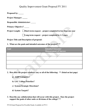 Proposal format - Innovat ion Grant Proposal Form. Avery Dennison Template - lsc