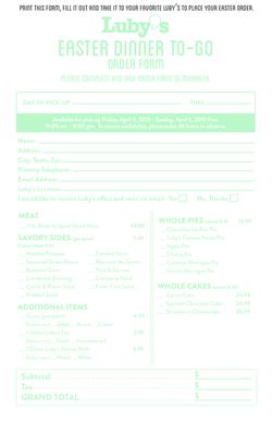 Catering rfp examples - L395E_Easter_OrderForm_Web_5.5x8.5. Mackie Designs Acuma Labs Pro Audio Lab