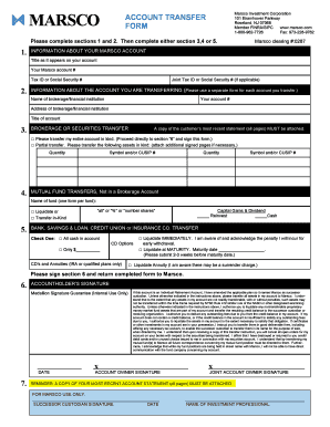 Account Transfer Form