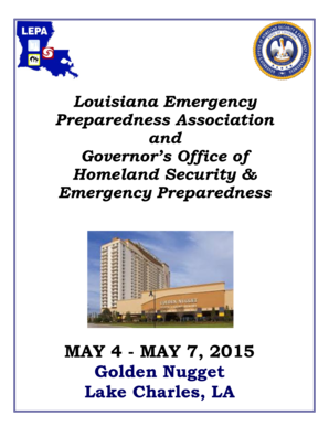 To access the full registration brochure - Louisiana Emergency ... - lepa