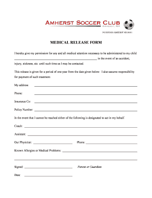 Medical Release Form