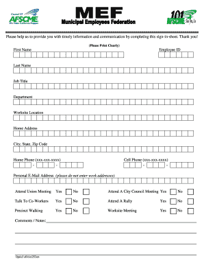 Employee Sign-In Sheet