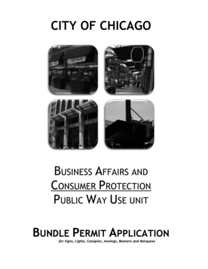Chicago Public Way Use Permit Application