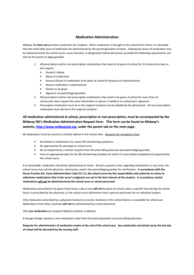 Medication Administration Request Form