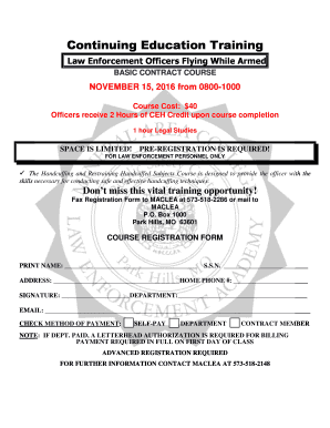 Law Enforcement Officers Flying While Armed