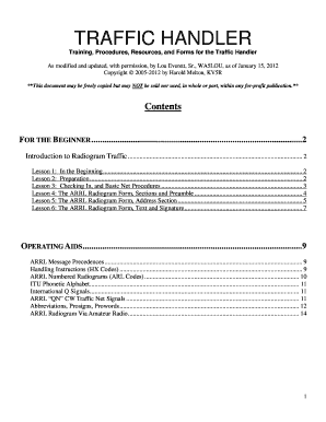 ARRL Radiogram Form