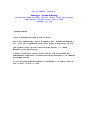 IRS Form W-9 Request for Taxpayer Identification