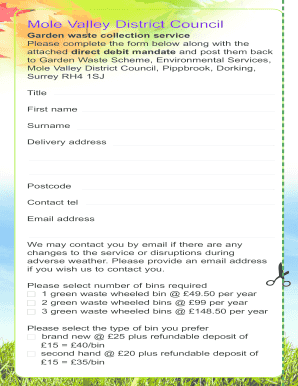 Garden Waste Collection Service Application