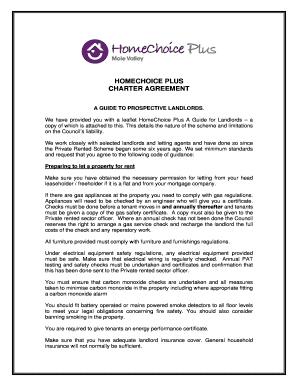 HomeChoice Plus Charter Agreement