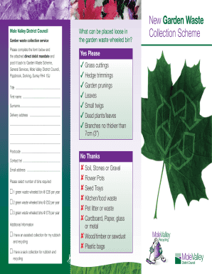Garden Waste Collection Form